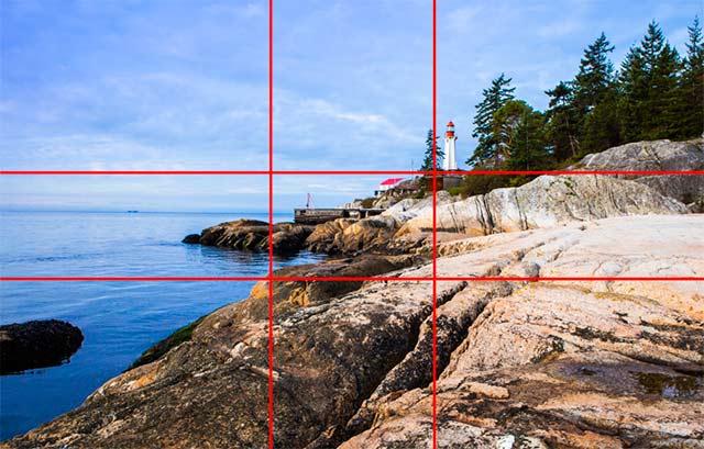 Image of Lighthouse Park West Vancouver, Vancouver, Canada showing a Phi overlay composition by Sarah Vercoe.
