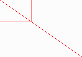 Graphic of rectangle and diagonal line to start the composition of an image in order to apply the Fibonacci Spiral by Sarah Vercoe.