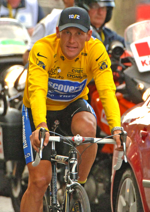 Photo of Lance Armstrong at Tour De France by Dick Druckman