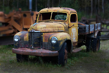 Photo of old truck near Anchorage, Alaska by Barry Epstein
