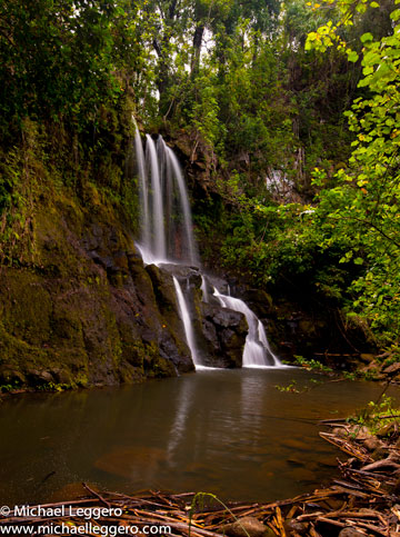 Photo of Waikama Falls in Hawaii by Michael Leggero