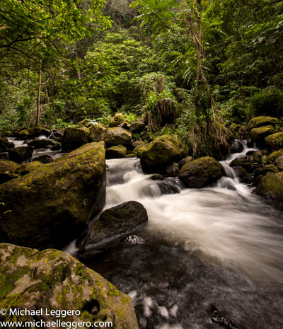 Photo of river with silky water effect in Hawaii by Michael Leggero