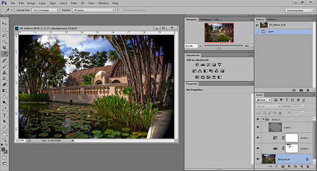 Screen shot of Photoshop CC desktop by John Watts.