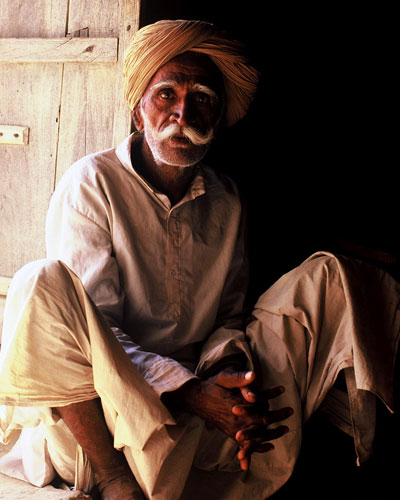 Photo of Indian man in Thar Desert by Ron Veto
