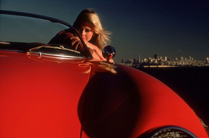 Photo of woman in red Porsche by Gert Wagner