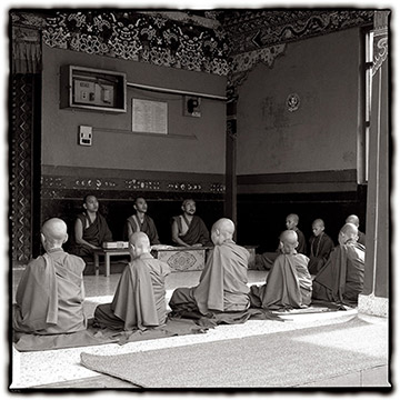 Photo of Monks in India by Dennis Cordell