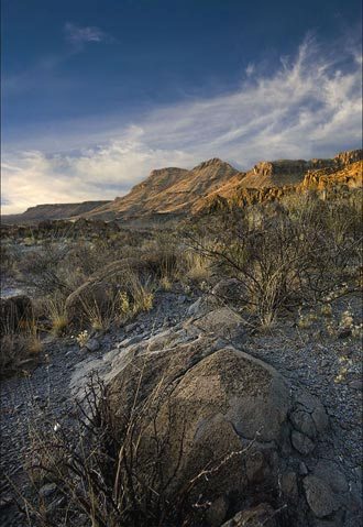 Photo of Bofecillos Mountains at Big Bend Ranch State Park, Texas by Gary Nored