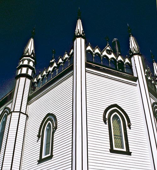 Photo of St. John's Anglican Church in Lumenburg, Nova Scotia by Mike Goldstein
