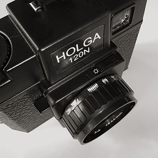 Detail of Holga’s camera controls by Allen Moore.