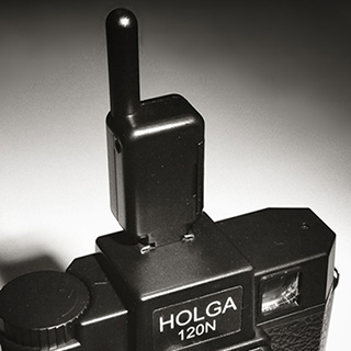 The author’s Holga 120N outfitted by Allen Moore.