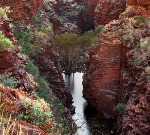 Photo of Knox Gorge from above, Western Australia by Barry Epstein