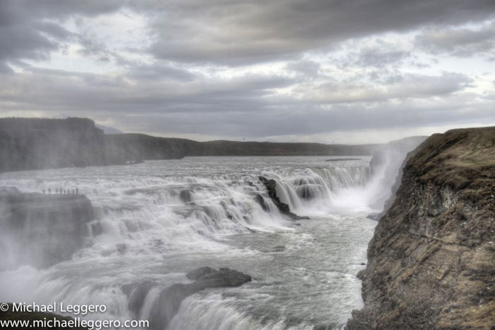 Photoshop manipulated photo: Iceland Gullfross waterfall by Michael Leggero
