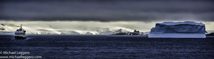 Photoshop manipulated photo: Antarctica at dusk by Michael Leggero