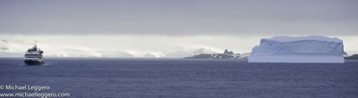 Pre-photo manipulation - Antarctica at dusk by Michael Leggero