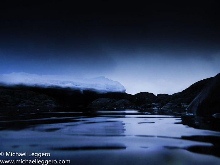 Photoshop manipulated photo: Antarctica at night by Michael Leggero