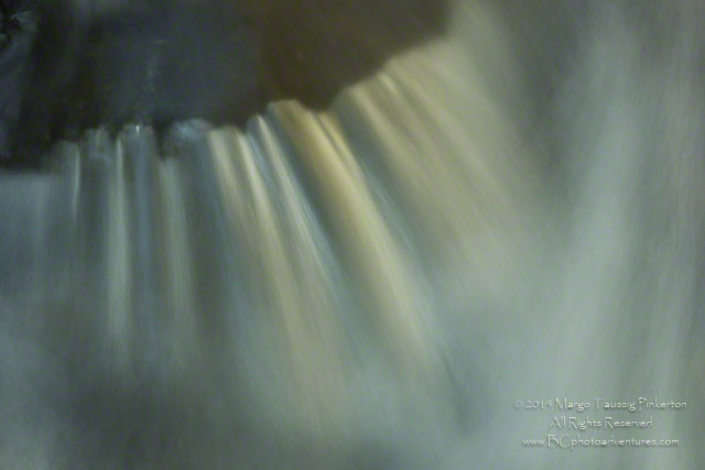 Image of a waterfall with a soft look created by using a slow shutter speed at the Blue Ridge Mountains, North Ca