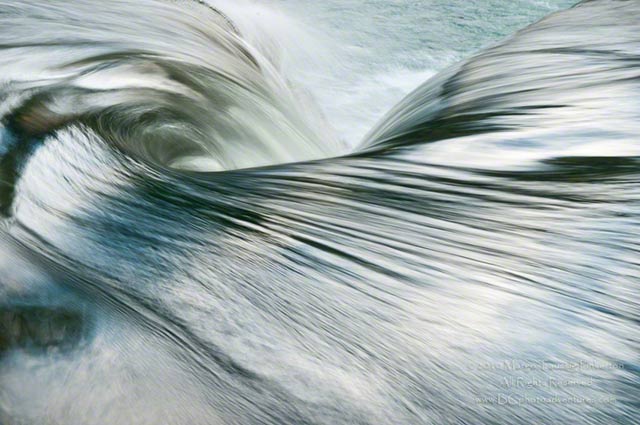 A higher shutter speed picks up the white and blue flowing details of a wave at the Outer Banks in North Carolina by Margo Taussig Pinkerton.
