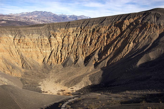 Photo of Ubehebe Crater at Racetrack by Bob Hitchman