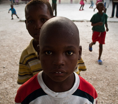 Photo portrait of children in Haiti by Michelle Wong