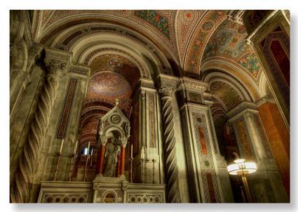 HDR photo of All Saints Chapel by John D. Langholz.