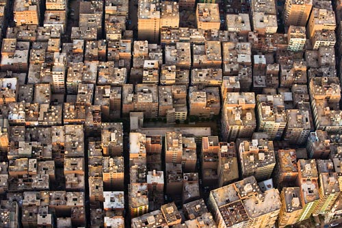 Aerial photo of Cairo suburbs, Egypt by Michael Poliza