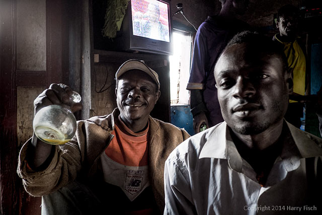 Image of Two Drinkers in a Bar - Dorze Village, Ethiopia by Harry Fisch.