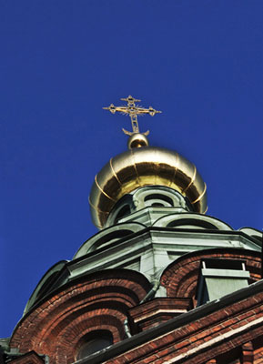 Photo of top of Russian church by Noella Ballenger