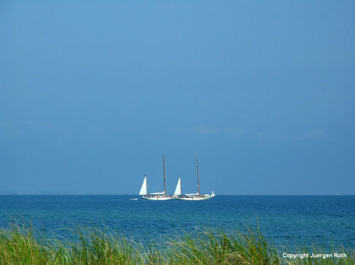 Sailboats on Martha's Vineyard by Juergen Roth.