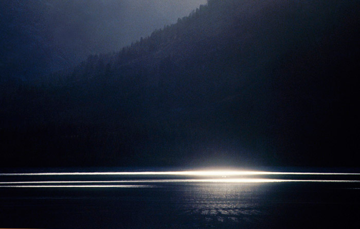 Photo of light on the water of Jackson Lake, Grand Teton National Park, Wyoming by Noella Ballenger 